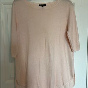 Eileen Fisher Soft Pink Knit Top